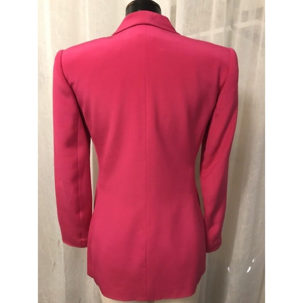 Carlisle Women's Blazer 100% Silk 4 Button Fully Lined Pink Size 2 - Picture 6 of 10